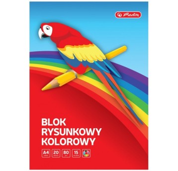 BLOK RYSUNKOWY A4 20K 80G KOLOROWY 3670