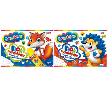 BLOK RYSUNKOWY A4/20K BIAŁY BAMBINO A'10 1574