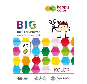 BLOK RYSUNKOWY BIG A4/60K 15 KOLORÓW 80G A'5 8931