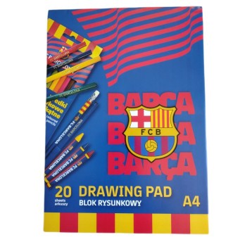 BLOK RYSUNKOWY FC BARCELONA A4 100G 20ARK A'10