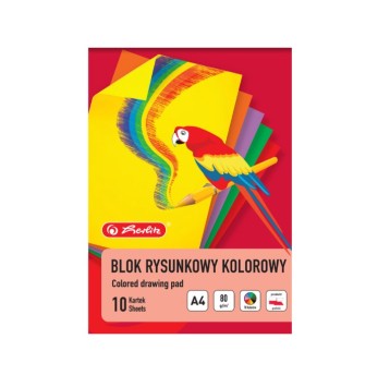 BLOK RYSUNKOWY HER A4 10K 80G KOLOR 400210348