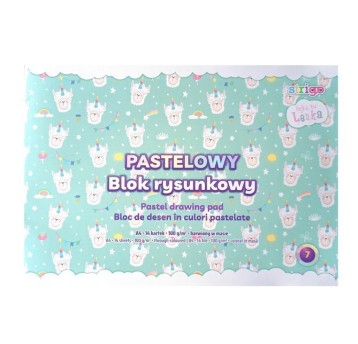 BLOK RYSUNKOWY LENKA A4/14K 100G PASTELOWY A'10
