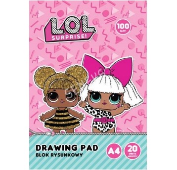 Blok rysunkowy LOL A4 100g 20 ark 2899 A'10