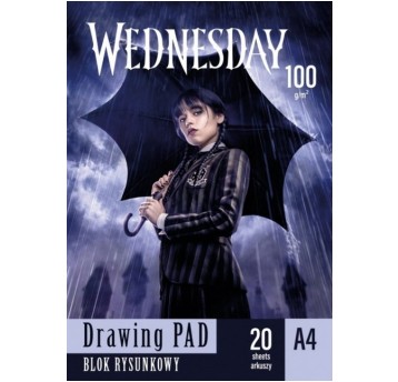 Blok rysunkowy WEDNESDAY A4 100g 20 ark 8280 A'10