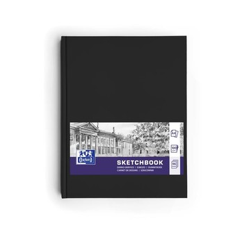 BLOK SZKICOWNIK A4/96K OXFORD CZARNY 400152623 A'5