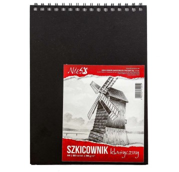 BLOK SZKICOWNIK KLASYCZNY A4/80K SPIRALA 98G 2059
