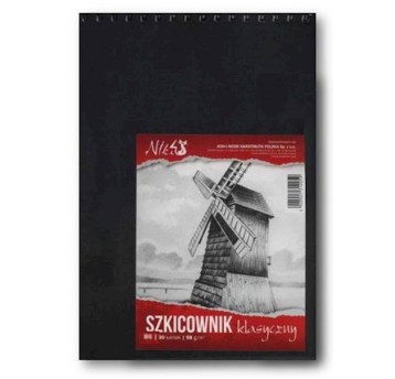 BLOK SZKICOWNIK KLASYCZNY B6/98G. 80KARTEK SPIRALA