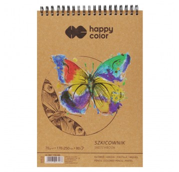 BLOK Szkicownik na spirali 170x250mm 80ark 70 3187