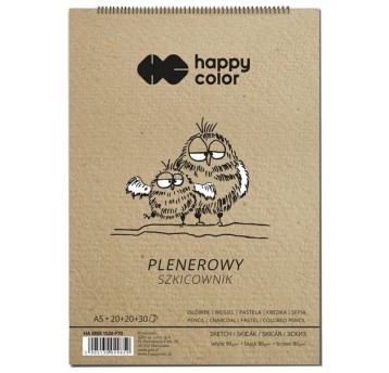 BLOK Szkicownik na spirali PLENEROWY A5, 70 ark