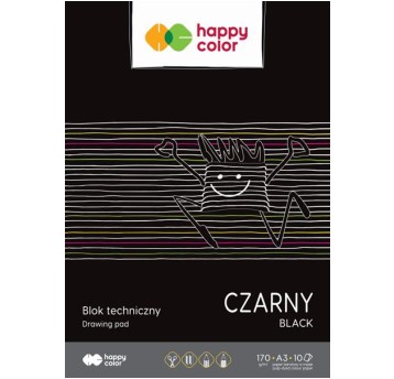 BLOK TECH A3/10K CZARNY 170G HAPY COLOR 5916 A'10