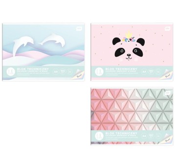 BLOK TECH.KOLOR A4/10K 160G BWM PASTEL A'10 4173