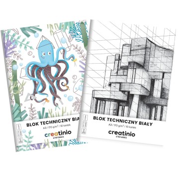 BLOK TECHNCZNY A3/10 BIAŁY CREATINIO A'10 40017668