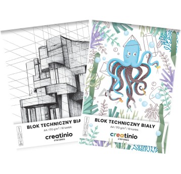 BLOK TECHNI CREATINIO A4/10K BIAŁY 40017667 A'20
