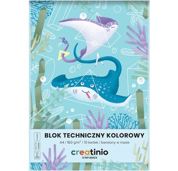 BLOK TECHNICZ A4/10 KOLOR CREATINIO A'20 400176669