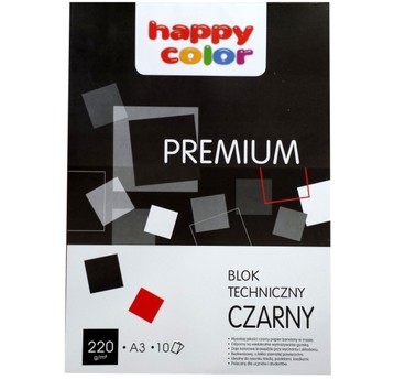BLOK TECHNICZN A3/10 PREMIUM CZARNY 220G A'10 7108