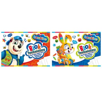 BLOK TECHNICZNY A3/10K BAMBINO BIAŁY A"10 6355