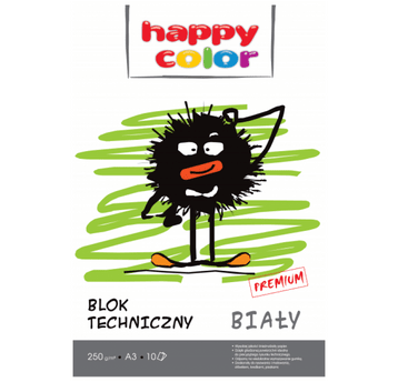 BLOK TECHNICZNY A3/10K BIAŁY PREMIUM A'10 6521