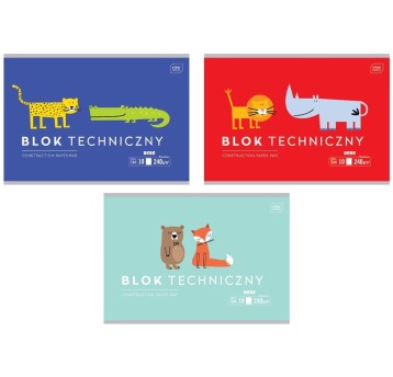 BLOK TECHNICZNY A4/10K 240G BEBE KIDS 1134 A'10