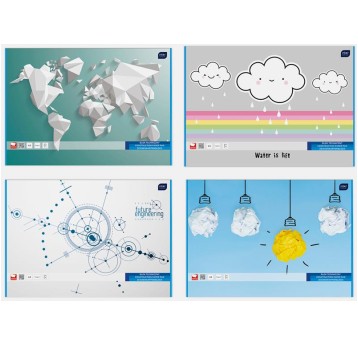 BLOK TECHNICZNY A4/10K BIAŁY 170G A'10 0005