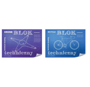 BLOK TECHNICZNY A4 /10K BIAŁY ECO 140G A'10 8518