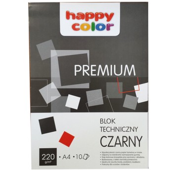 BLOK TECHNICZNY A4/10K HC PREMIUM CZARNY 7085 A'20