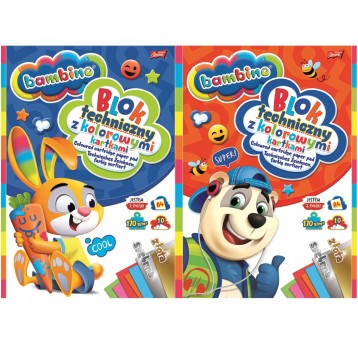 BLOK TECHNICZNY A4/10K Z KOLOR BAMBINO A'10 3608