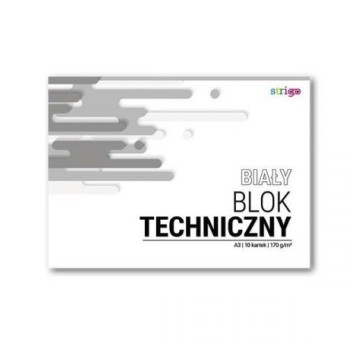 BLOK TECHNICZNY BIAŁY A3/10K 1082