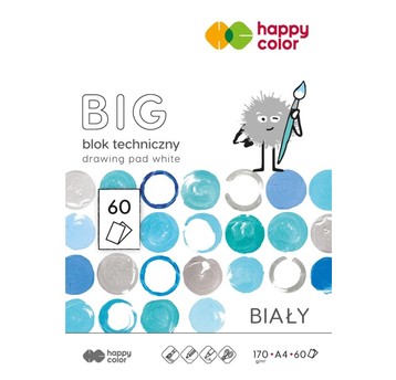 BLOK TECHNICZNY BIAŁY BIG A4 170G 60ARK. HC 8924