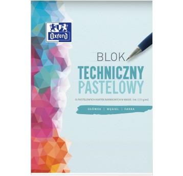 BLOK TECHNICZNY OXFORD A4/10K PASTEL 7466 A'20