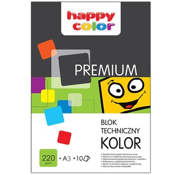 BLOK TECHNICZNY PREMIUM KOLOROWY A3 220G A'10 7061