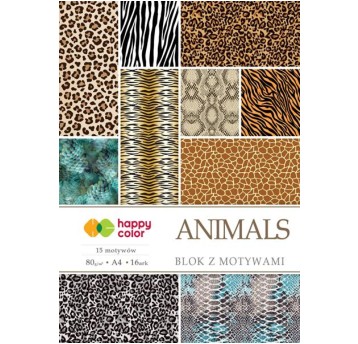 BLOK Z MOTYWAMI ANIMALS A4,15+1 ARK 15 MOTYW 9942
