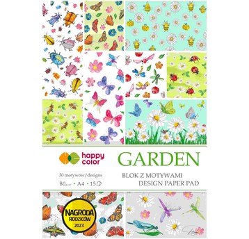 BLOK Z MOTYWAMI GARDEN 80g/m2 A4/15K.1268