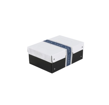 BOX DOMINO A5/100MM BIAŁY- CZARNY 3046