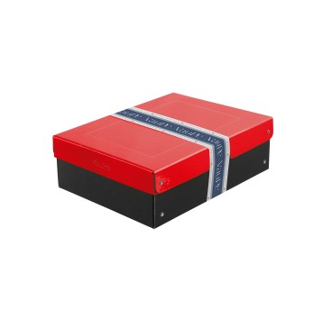 BOX DUO A4/100MM J.CZERWONY - CZARNY 2865