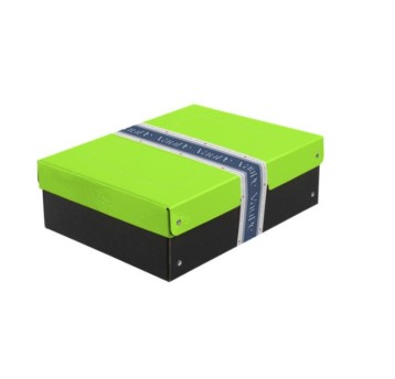 BOX DUO A4/100MM J.ZIELONY- CZARNY 3114