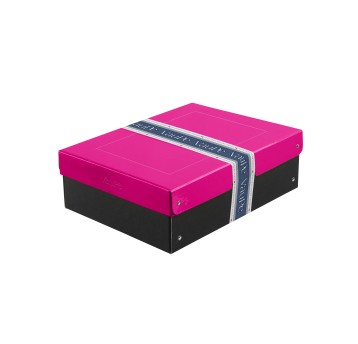 BOX DUO A4/100MM RÓŻOWO-CZARNY 2940