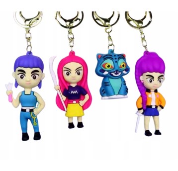 BRELOK FIGURKA GUMOWA K-POP A"12 1029