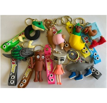 BRELOK GUMOWY FIGURKA BRAINROT MIX A"12 3165