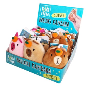 BRELOK KAPIBARA SQUISHY MIX WZORÓW 9544 A'12