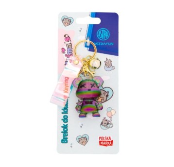 Brelok metalowy ASTRAFUN XX bear - 1 szt. tie-card