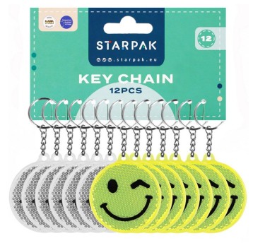 BRELOK ODBLASKOWY EMOTKA 7CM STK A'12 0186