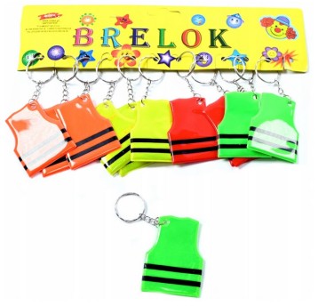 BRELOK ODBLASKOWY KAMIZELKA D42517 (12) 2193
