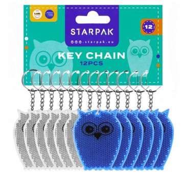 BRELOK ODBLASKOWY SOWA 7CM STK A'12 0148