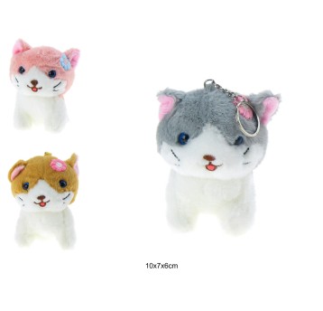 BRELOK PLUSZOWY KOT ZA SZT 6671 A'12