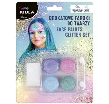 BROKATOWE FARBKI DO TWARZY KIDEA 5521