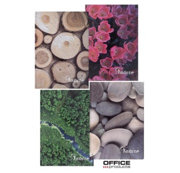 BRULION A4/96K LINIA Z MARG.OFFICE MIX NATURE 0793