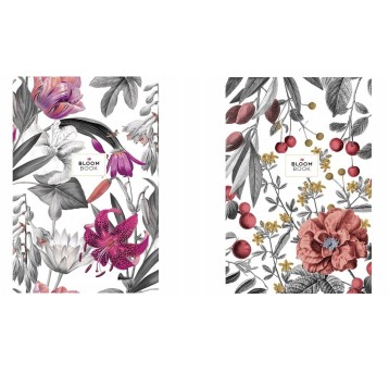 BRULION B5/80K LINIA PAPIER KREMOWY "BLOOM BOOK"