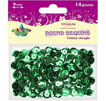 CEKINY OKR.9MM/14G ZIEL. CM9GR