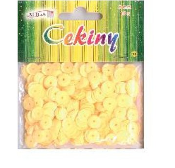 Cekiny pastelowe ciemny żółty 4010