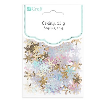 CEKINY - ŚNIEŻYNKI MIX 15 G 0317